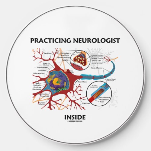 Practicing Neurologist Inside Neuron Synapse Wireless Charger