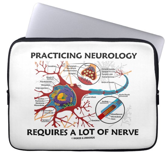 Practicing Neurology Requires A Lot Of Nerve Laptop Sleeve