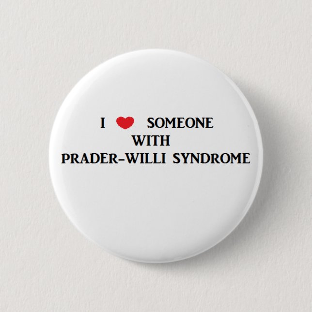 Prader-Willi Syndrome Button (Front)