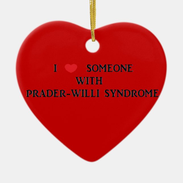 Prader-Willi Syndrome Ceramic Ornament (Front)