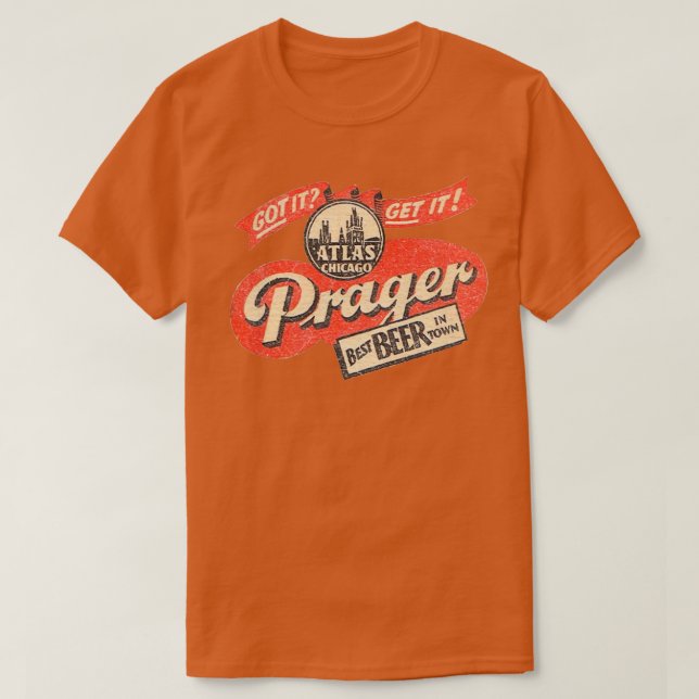 Prager Beer T T-Shirt (Design Front)