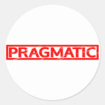 Pragmatic Stamp Classic Round Sticker