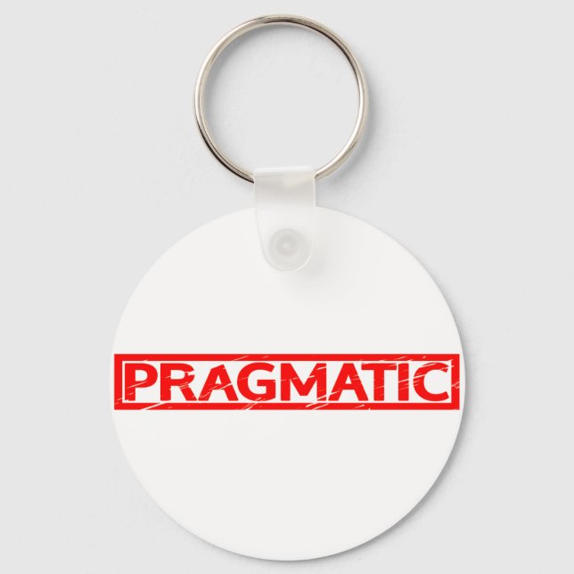 Pragmatic Stamp Keychain (Front)