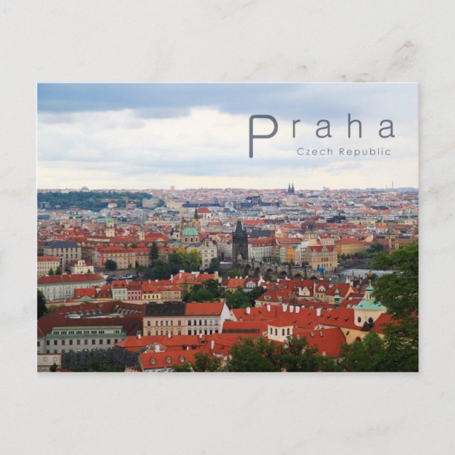 Prague 001, Czech Photo Postcard (Front)