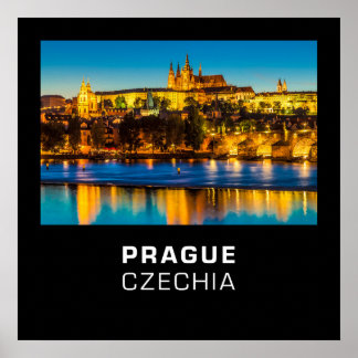 Prague 002D - The Golden City Poster