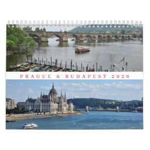 Prague and Budapest 2026 calendar