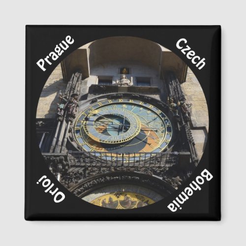 Prague  Astronomical Clock Fridge Magnet Magnet