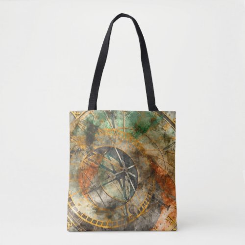 Prague astronomical clock in Czech Republic Tote Bag