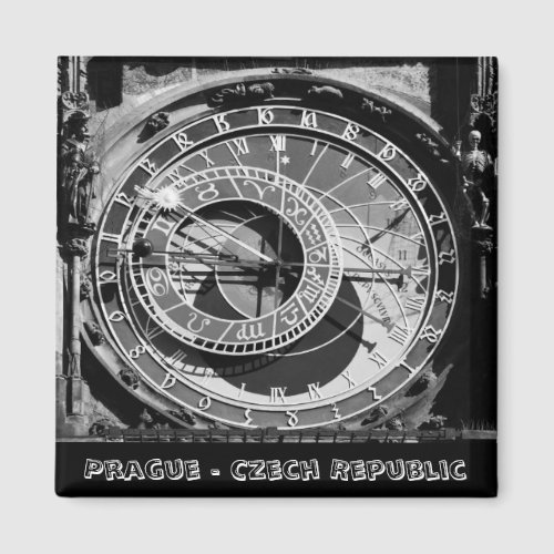 Prague Astronomical Clock No4 Fridge Magnet Magnet