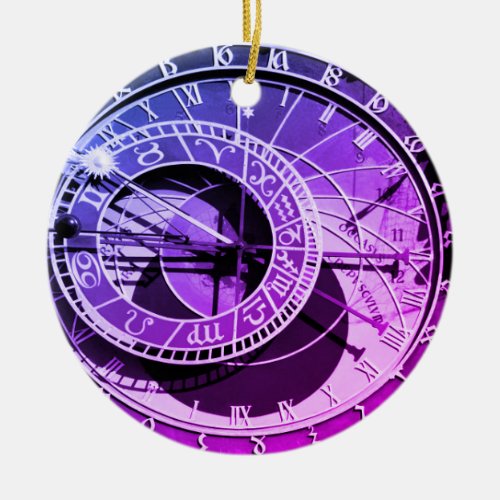 Prague _ Astronomical Clock _ Orloj Christmas Ceramic Ornament