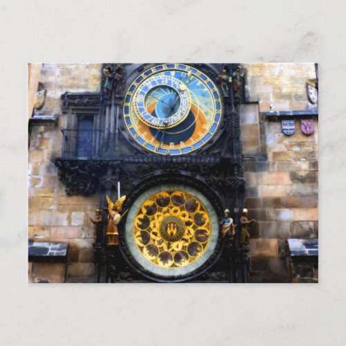 Prague Astronomical Clock Photo Postcard