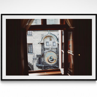 Prague Astronomical Clock Photography Poster