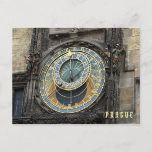 Prague Astronomical Clock Postcard
