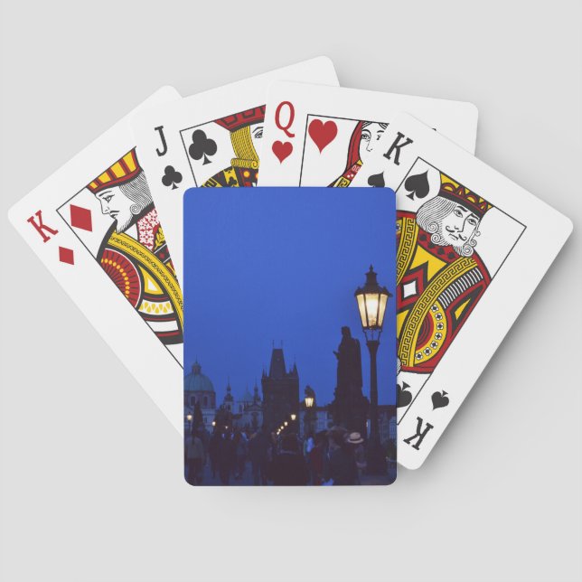 Prague at Night Playing Cards (Back)