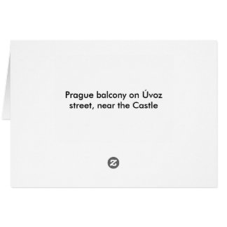 Prague balcony cards