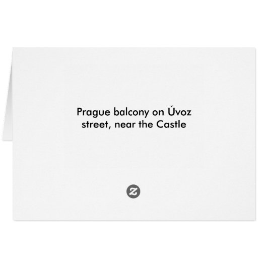 Prague balcony cards (Back Horizontal)