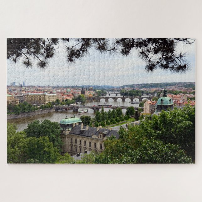 Prague Bridges & River Vltava /Czechia Jigsaw Puzzle (Horizontal)