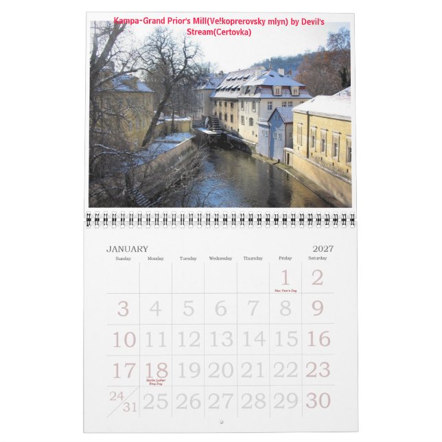 PRAGUE Calendar 2009 - Customized (Jan 2027)