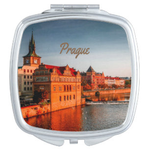 Prague Capital of the Czech Republic Compact Mirror