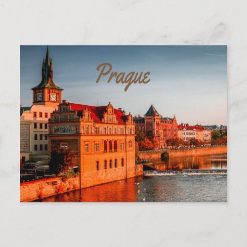 Prague Capital of the Czech Republic Postcard