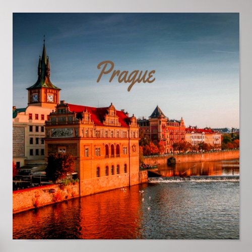 Prague Capital of the Czech Republic Poster