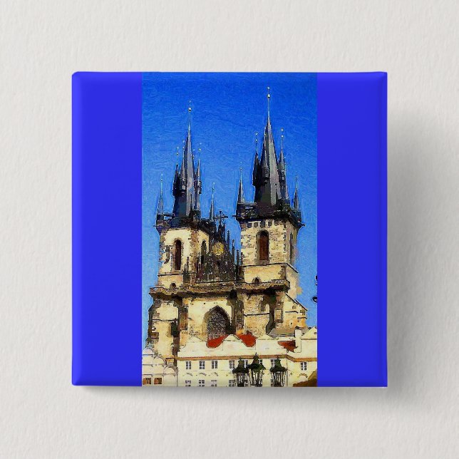 Prague Castle Button (Front)