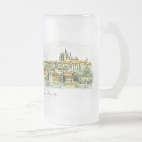 Prague Castle Frosted Mug
