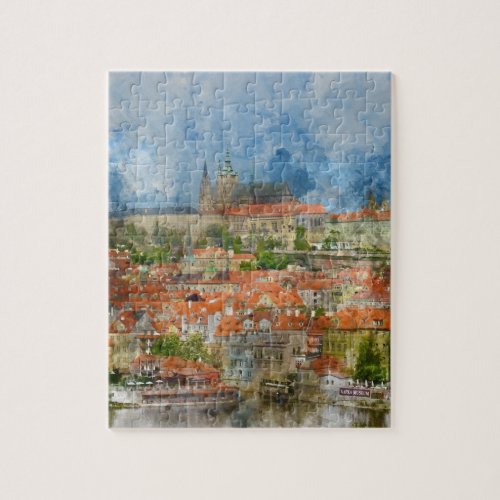 Prague Castle in Czech Republic Jigsaw Puzzle