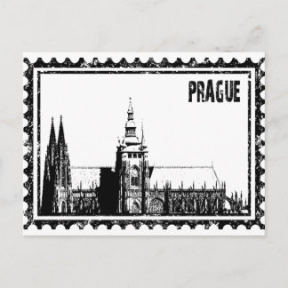 Prague castle postcard