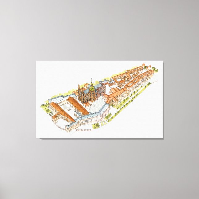 Prague Castle. Prague Czech Republic Canvas Print (Front)