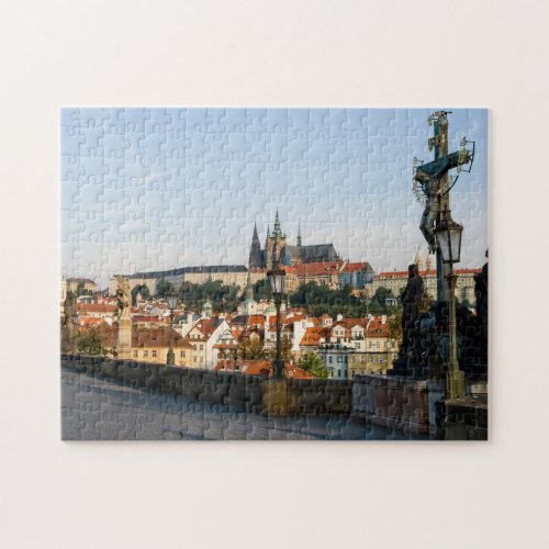 Prague Castle view from Charles bridge Czech R Jigsaw Puzzle