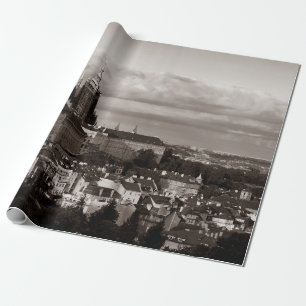 Prague Castle with Saint Vitus Cathedral in Czech Wrapping Paper