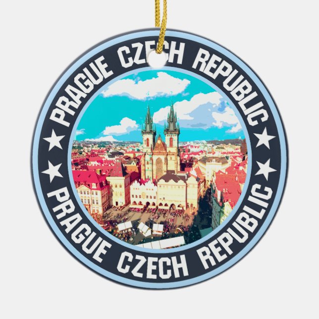 Prague                                             ceramic ornament (Front)