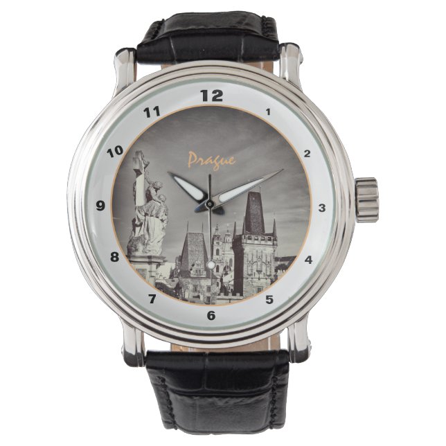 Prague & Charles Bridge, Christ, Castle / Czechia  Watch (Front)