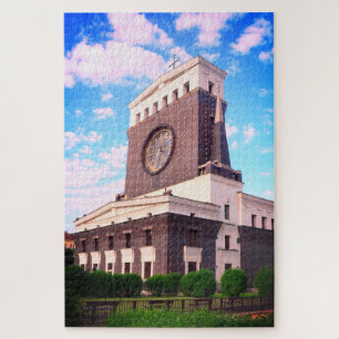Prague & Church of Most Cacred Heart /Czechia Jigsaw Puzzle