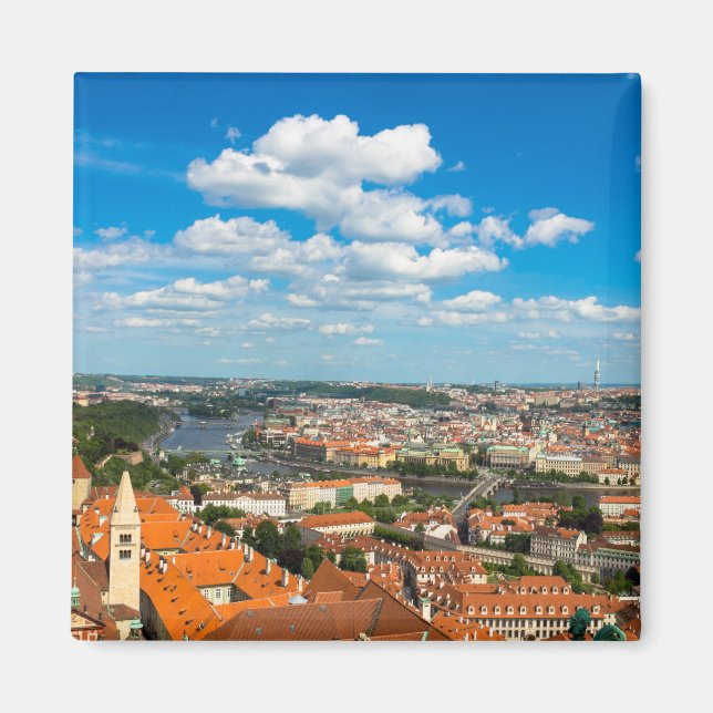 Prague Cityscape Magnet (Front)