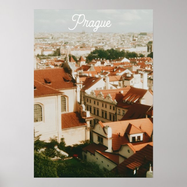 Prague Cityscape Souvenir Poster (Front)