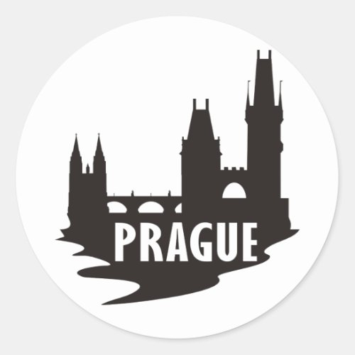 Prague Classic Round Sticker