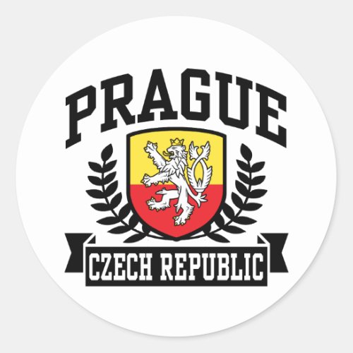 Prague Classic Round Sticker