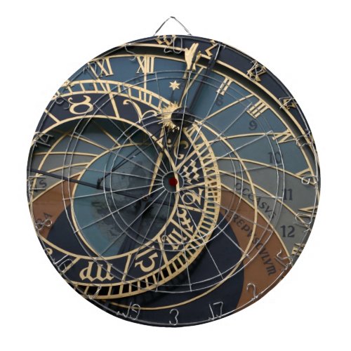 prague clock dartboard