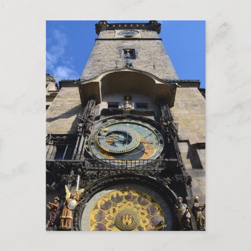 Prague Clock Tower _ Orloj Czech Republic Postcard