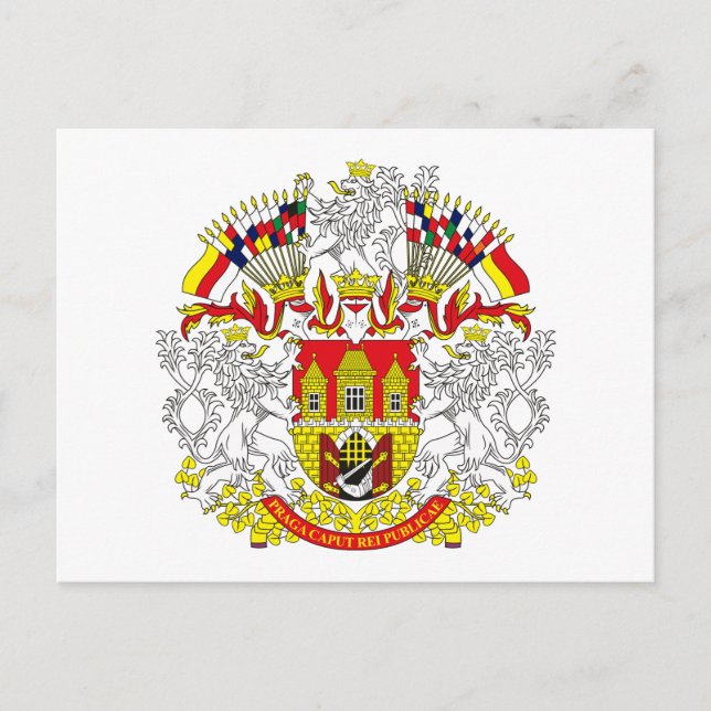 Prague Coat of Arms Postcard (Front)