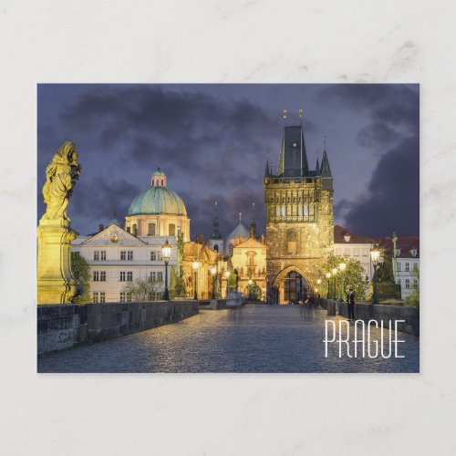 PRAGUE CZECH REPUBLIC beautiful town square Postcard