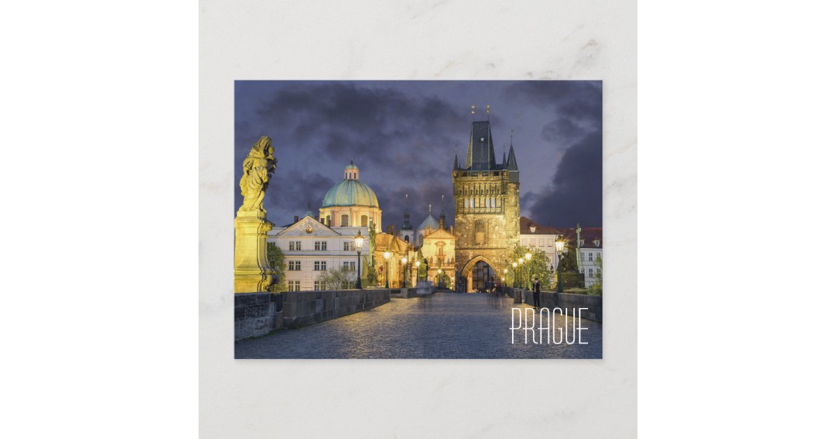 PRAGUE CZECH REPUBLIC beautiful town square Postcard | Zazzle