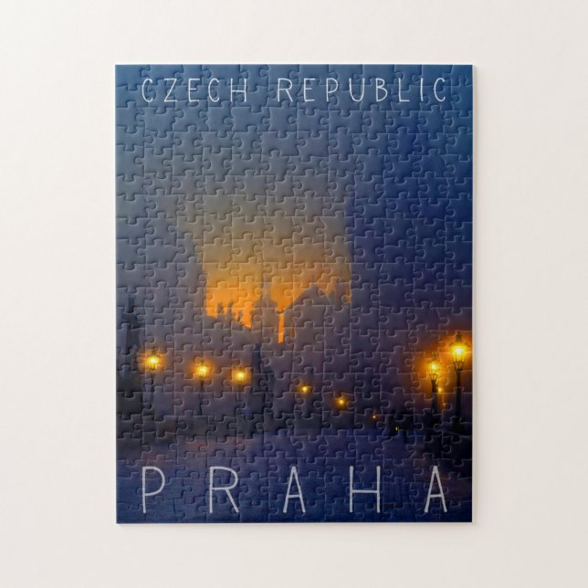 Prague Czech Republic Charles Bridge Praha Jigsaw Puzzle (Vertical)