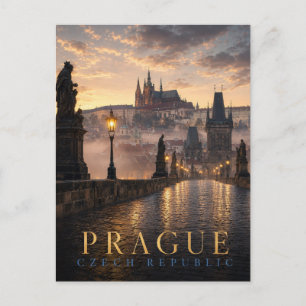 Prague Czech Republic Charles Bridge REALMS Postcard