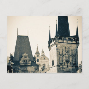 Prague, Czech Republic - Charles Bridge Tower Gate Postcard