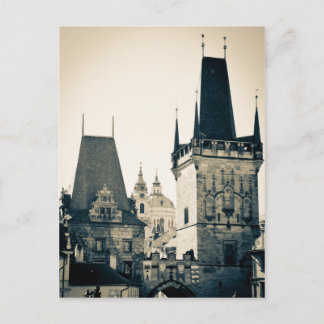 Prague, Czech Republic - Charles Bridge Tower Gate Postcard