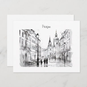 Prague Czech Republic Holiday Card