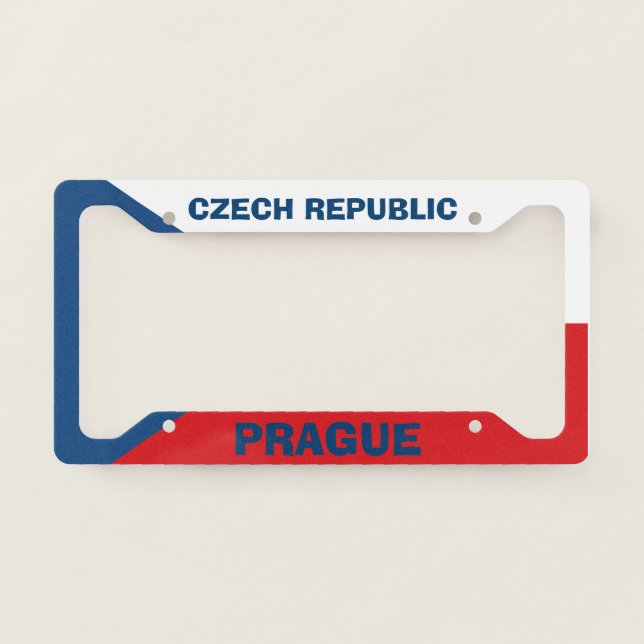 Prague Czech Republic License Plate Frame (Front)